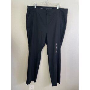 NEW Studio By Torrid Plus 22R Trouser‎ Straight Deluxe Stretch Pant Deep Black